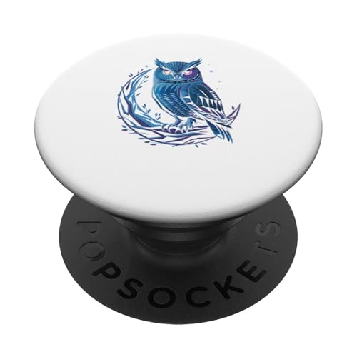 Halbmond Eule Eulen PopSockets Klebender PopGrip Halbmond Eule Eulen PopSockets Klebender PopGrip von Owls Lover Gifts