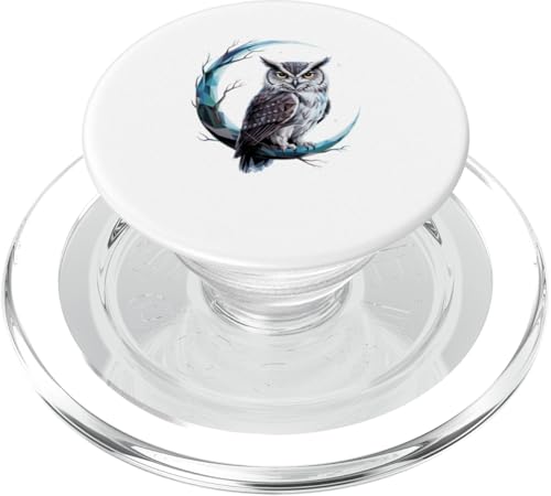 Halbmond Eule Eulen PopSockets PopGrip für MagSafe Halbmond Eule Eulen PopSockets PopGrip für MagSafe von Owls Lover Gifts