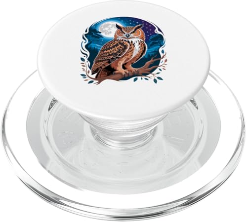 Moonlight Forest Eule Eulen PopSockets PopGrip für MagSafe Moonlight Forest Eule Eulen PopSockets PopGrip für MagSafe von Owls Lover Gifts