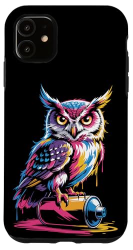 Paint Art Eule Eulen Hülle für iPhone 11 Paint Art Eule Eulen Hülle für iPhone 11 von Owls Lover Gifts
