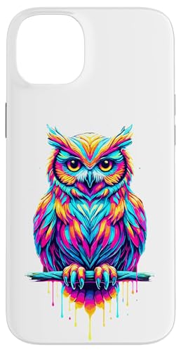 Paint Art Eule Eulen Hülle für iPhone 14 Plus Paint Art Eule Eulen Hülle für iPhone 14 Plus von Owls Lover Gifts