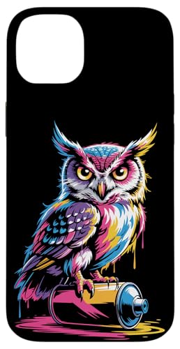 Paint Art Eule Eulen Hülle für iPhone 14 Plus Paint Art Eule Eulen Hülle für iPhone 14 Plus von Owls Lover Gifts