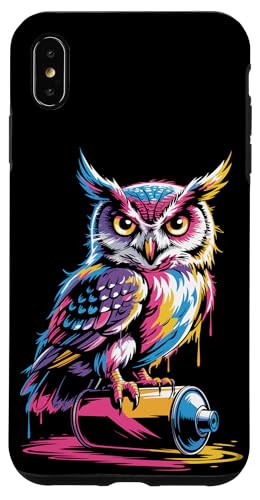 Paint Art Eule Eulen Hülle für iPhone XS Max Paint Art Eule Eulen Hülle für iPhone XS Max von Owls Lover Gifts