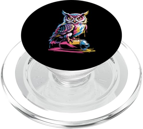 Paint Art Eule Eulen PopSockets PopGrip für MagSafe Paint Art Eule Eulen PopSockets PopGrip für MagSafe von Owls Lover Gifts