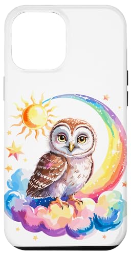 Rainbow Clouds Ästling Eule Eulen Hülle für iPhone 12 Pro Max Rainbow Clouds Ästling Eule Eulen Hülle für iPhone 12 Pro Max von Owls Lover Gifts