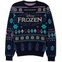 Frozen Christmas Knitted Jumper Navy - L von Own Brand