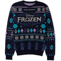 Frozen Christmas Knitted Jumper Navy - M von Own Brand