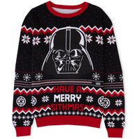 Have a Merry Sithmas Christmas Knitted Jumper Black - XS von Own Brand