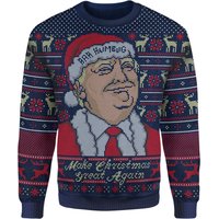 SOWIA Exklusive Donald Trump gestrickte Weihnachtspullover – Marineblau - M SOWIA Exklusive Donald Trump gestrickte Weihnachtspullover – Marineblau - M von Own Brand