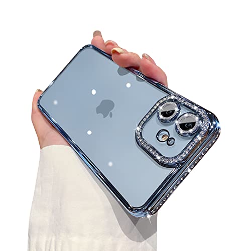 Ownest Handyhülle Kompatible mit iPhone 11 Hülle Aesthetic Flash Luxus Diamant Kamera Handy-schutzhülle Kristall Glänzend Transparent Cute Fashion Glitter Lens Phone Case - Blau Ownest Handyhülle Kompatible mit iPhone 11 Hülle Aesthetic Flash Luxus Diamant Kamera Handy-schutzhülle Kristall Glänzend Transparent Cute Fashion Glitter Lens Phone Case - Blau von Ownest
