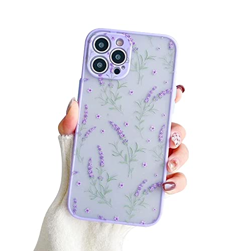 Ownest Kompatibel mit iPhone 15 Pro Max Hülle, Blumen Painting Transparent Aesthetic Flowers Matte PC und Mädchen Frauen Hardcase Silikon Vintage Schutzhülle Case - Kleine Blume Ownest Kompatibel mit iPhone 15 Pro Max Hülle, Blumen Painting Transparent Aesthetic Flowers Matte PC und Mädchen Frauen Hardcase Silikon Vintage Schutzhülle Case - Kleine Blume von Ownest
