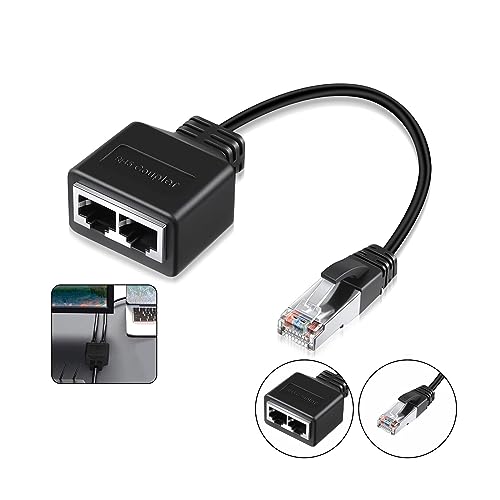 RJ45 Splitter Adapter, RJ45 Splitter Adapter für Ethernet Kabel, LAN Ethernet Netzwerk 1 Auf 2 Cable, LAN Splitter 1 Auf 2,Rj45 Splitter 1 Auf 2, für Ethernet Cat5, Cat5e, Cat6, Cat7 RJ45 Splitter Adapter, RJ45 Splitter Adapter für Ethernet Kabel, LAN Ethernet Netzwerk 1 Auf 2 Cable, LAN Splitter 1 Auf 2,Rj45 Splitter 1 Auf 2, für Ethernet Cat5, Cat5e, Cat6, Cat7 von Ownkim
