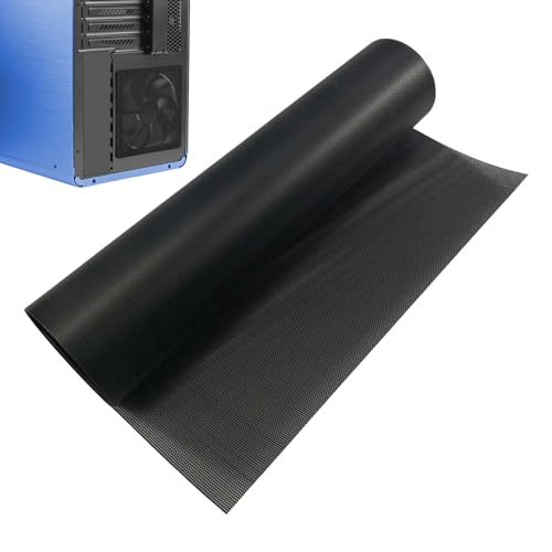 Staubnetzfilter Lüfterabdeckung - Effektiver Staubschutz für PC-Lüfter, Computerkühler und Elektronik - 29 * 100cm PVC Staubschutzabdeckung in Schwarz von Ownkim