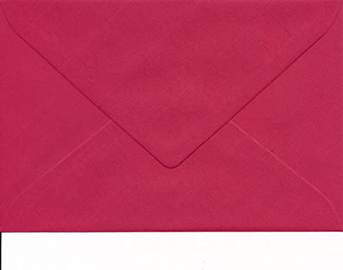 20 echte Rössler Briefumschläge für Briefe, Einladungen, festliche Anlässe oder Karten B6 in rot - 12,5 x 18,5 cm von Ownsun