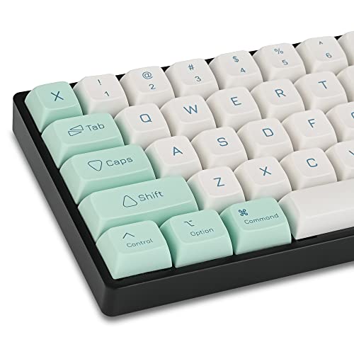 WHYSP XDA Profil PBT Tastenkappen 60 Prozent, 137 Tasten, benutzerdefinierte Gaming-Tastenkappen, Farbsublimation für ANSI US & ISO UK Layouts Cherry Gateron MX Switches mechanische Tastatur (Mint) WHYSP XDA Profil PBT Tastenkappen 60 Prozent, 137 Tasten, benutzerdefinierte Gaming-Tastenkappen, Farbsublimation für ANSI US & ISO UK Layouts Cherry Gateron MX Switches mechanische Tastatur (Mint) von Owpkeenthy