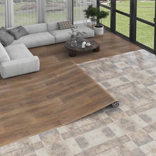 Oxdigi PVC-Boden Holzoptik Vinylboden für Wohnzimmer, Küche, Balkon, Wohnwagen, Abstellraum, Zuschneidbar Vinyl-Fußböden Wasserdichter Fußbodenbelag Naturholz Oxdigi PVC-Boden Holzoptik Vinylboden für Wohnzimmer, Küche, Balkon, Wohnwagen, Abstellraum, Zuschneidbar Vinyl-Fußböden Wasserdichter Fußbodenbelag Naturholz von Oxdigi
