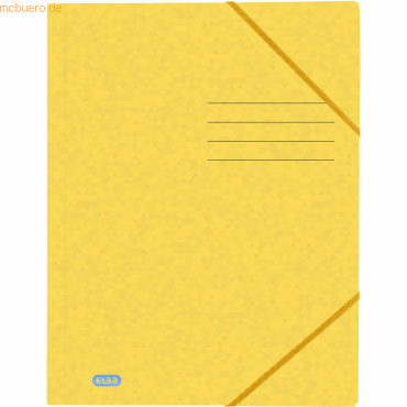 10 x Oxford Eckspannmappe Top File+ A4 390g gelb von Oxford