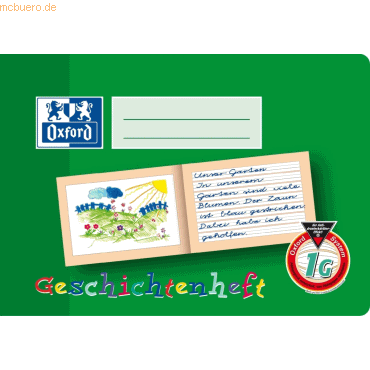 Oxford Geschichtenheft 16 Blatt A5 Lineatur 1G Oxford Geschichtenheft 16 Blatt A5 Lineatur 1G von Oxford
