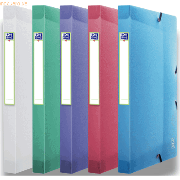 12 x Oxford Sammelbox 2nd Life 24x32x2,5xm PP durchsichtig sortiert von Oxford