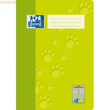 15 x Oxford Schreibheft A4 Lineatur 1 VE=16 Blatt 15 x Oxford Schreibheft A4 Lineatur 1 VE=16 Blatt von Oxford