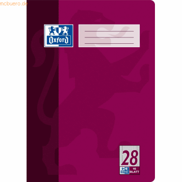 15 x Oxford Schulheft A4 Lineatur 28 16 Blatt 15 x Oxford Schulheft A4 Lineatur 28 16 Blatt von Oxford