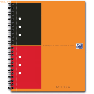 Oxford Notebook International Optik Paper 80 g/qm A5+ 6mm liniert 80 von Oxford