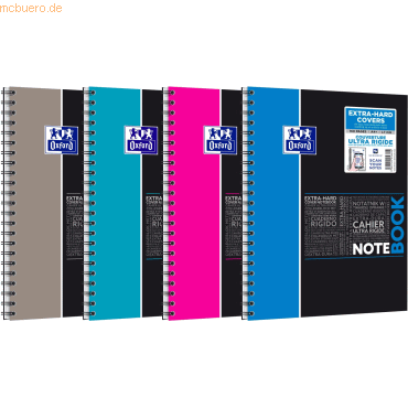 Oxford Notebook Studium A4+ liniert 7mm 80 Blatt 90 g/qm Optik Paper f von Oxford