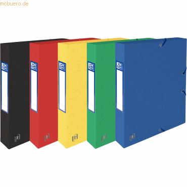 9 x Oxford Sammelbox Top File+ A4 40mm 390g MultiStrat farbig sortiert 9 x Oxford Sammelbox Top File+ A4 40mm 390g MultiStrat farbig sortiert von Oxford