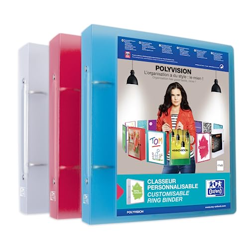 Elba Polyvision Ring Binder 17 x 22 cm, Blue/Pink Elba Polyvision Ring Binder 17 x 22 cm, Blue/Pink von Oxford