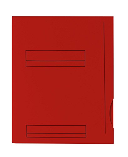 Hamelin 48696 Hemd FAST bedruckt 240 x 315 mm 2 Klappen Einkerbung Seitlicher Standort Karte Besuch 50 Stück rot von Oxford