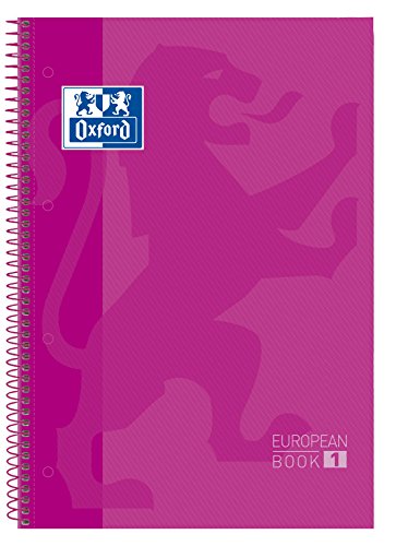 OXFORD Collegeblock Recambio, DIN A4+, kariert, 80 Blatt, fuchsia von Oxford