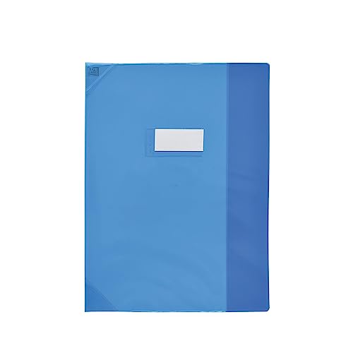 OXFORD Heftumschlag Strong Line, 24 x 32 cm, mit Klappe und Lesezeichen, PVC, transparent, 15/100, Blau OXFORD Heftumschlag Strong Line, 24 x 32 cm, mit Klappe und Lesezeichen, PVC, transparent, 15/100, Blau von Oxford