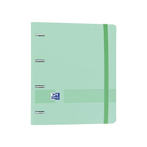 Oxford, Oxford Live & Go Ordner mit 4 Ringen, Polyfoam mit Nachfüllung und Gummi A4+, mit Nachfüllpackung, 100 Blatt, 5 farbige Streifen und 5 x 5 kariert, Mint Oxford, Oxford Live & Go Ordner mit 4 Ringen, Polyfoam mit Nachfüllung und Gummi A4+, mit Nachfüllpackung, 100 Blatt, 5 farbige Streifen und 5 x 5 kariert, Mint von Oxford