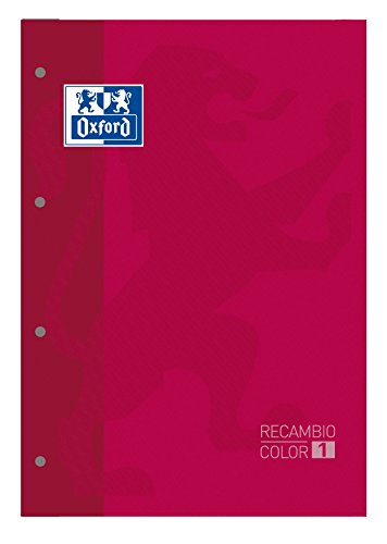 Oxford 100103460 Schreibheft A4, 80 Blätter 5X5, rot von Oxford