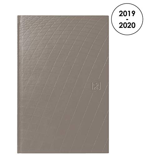Oxford Agenda Textura 2019 – 2020 von August bis August 1 Woche auf 2 Seiten, Format 10 x 15, Grau von Oxford