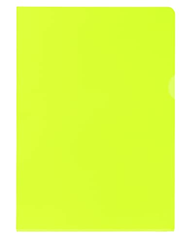 Oxford Akten-Hüllen A4, glasklar, pvc, oben und seitlich offen, gelb, 25 Stück von Oxford
