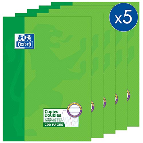 Oxford Büro 100104069 Set mit 5 Doppelkopien nicht-perforierten 21 x 29,7 cm 200 Seiten Weiß Oxford Büro 100104069 Set mit 5 Doppelkopien nicht-perforierten 21 x 29,7 cm 200 Seiten Weiß von Oxford