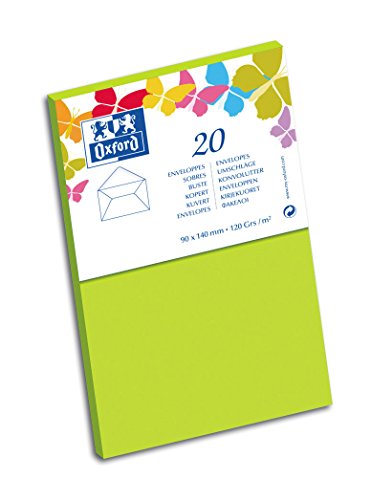 Oxford Correspondance Briefumschläge, Visitenkartenformat, Anisgrün, 10 Stück Oxford Correspondance Briefumschläge, Visitenkartenformat, Anisgrün, 10 Stück von Oxford