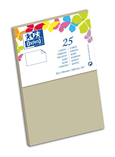 Oxford Correspondance Farbpapier, 8,2 x 12,8 cm, Hellgrau, 10 Stück Oxford Correspondance Farbpapier, 8,2 x 12,8 cm, Hellgrau, 10 Stück von Oxford