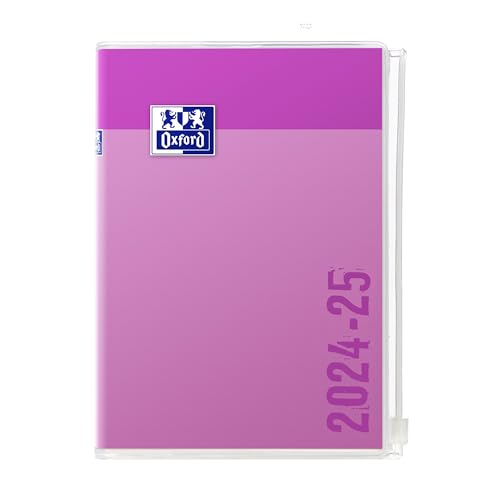 Oxford Creation Zip Schülerkalender, 2023 – 2024, 1 Tag pro Seite, 352 Seiten, 12 x 18 cm, (evtl. nicht in deutscher Sprache) 12x18 Lila von Oxford