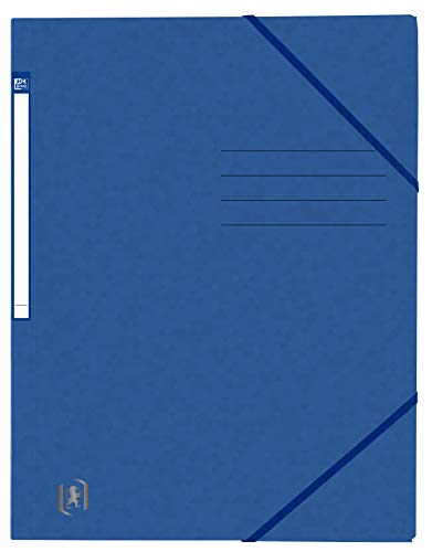 Oxford Eckspanner A4 ohne Klappen, aus Karton, blau, 10 Stück von Oxford