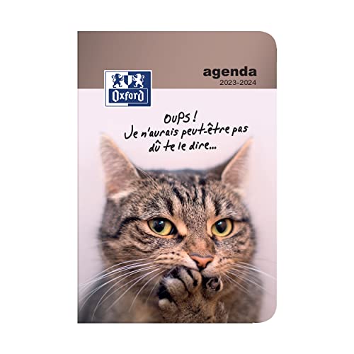 Oxford Funny Pets Schülerkalender, 2017 – 2018, 1 Tag pro Seite, 352 Seiten, 12 x 18 cm, Motiv: Maus von Oxford