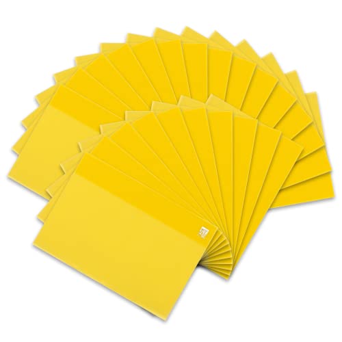 Oxford Heftumschlag A4, aus Kunststoff, transparent, gelb, 25 Stück von Oxford