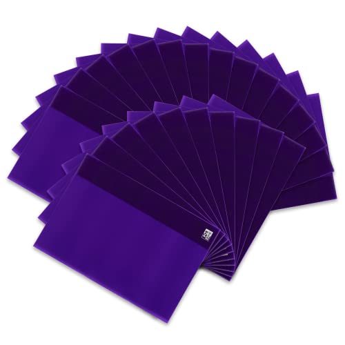 Oxford Heftumschlag A4, aus Kunststoff, transparent, violett, 25 Stück von Oxford