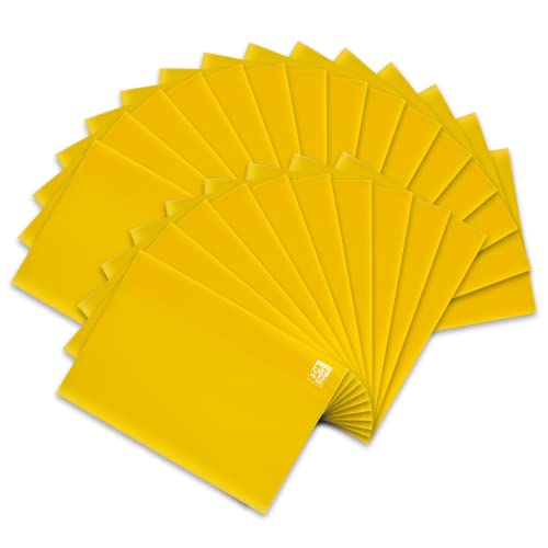 Oxford Heftumschlag A5, aus Kunststoff, transparent, gelb 25 Stück von Oxford