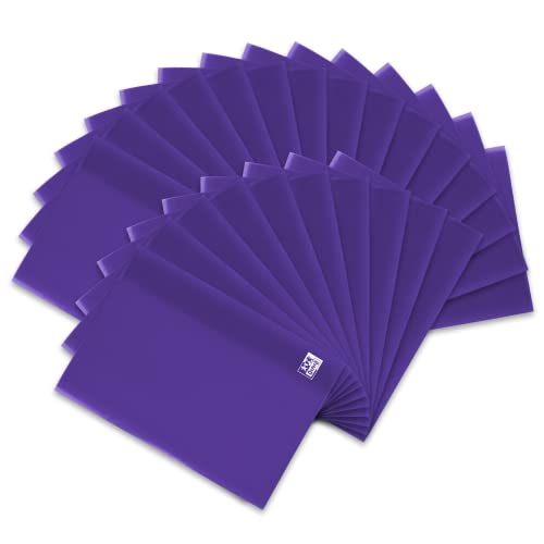 Oxford Heftumschlag A5, aus Kunststoff, transparent, violett, 25 Stück von Oxford
