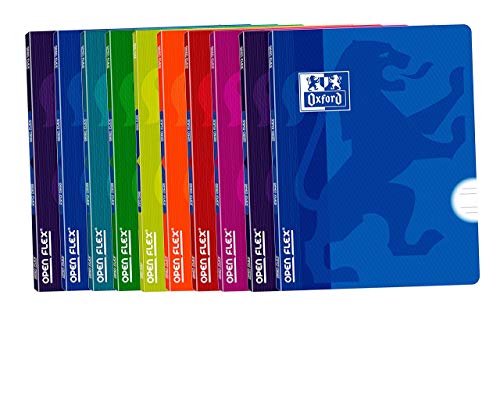 Oxford Openflex – Pack grapadas, Kappe Kunststoff, 10 Blatt, A4, PAUTA 3,5 C/M von Oxford