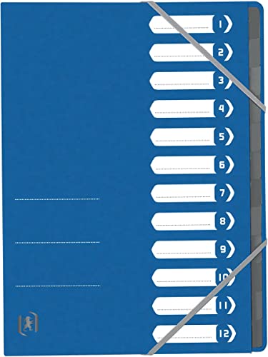 Oxford - Oxford Trieur Top File+, A4, 12 compartiments, bleu Oxford - Oxford Trieur Top File+, A4, 12 compartiments, bleu von Oxford