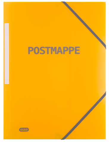 Oxford Postmappe, DIN A4, PP, transparent-gelb von Oxford