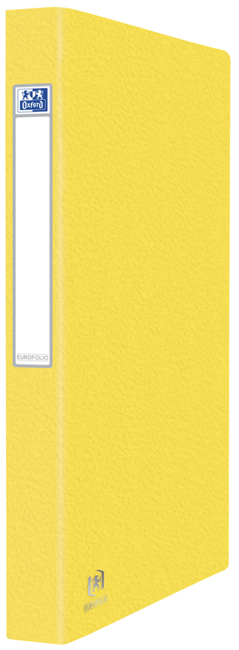 Oxford Ringbuch EUROFOLIO+, DIN A4, Karton, 2-Ring, gelb von Oxford